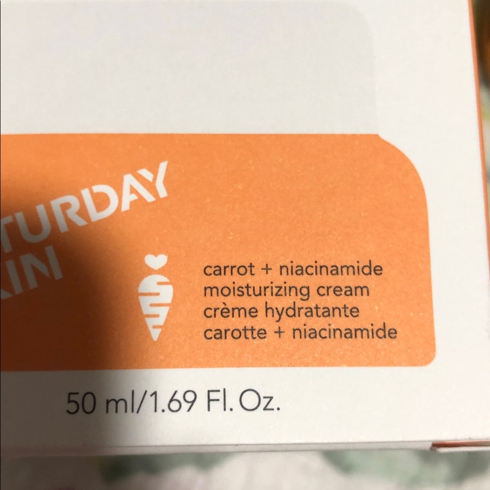Saturday Skin Carrot + niacinamide Moisturizing Cream new in box - Picture 3 of 6